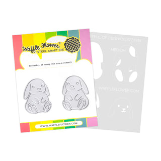 Waffle Flower Basketful of Bunny Duo Die-n-stencil