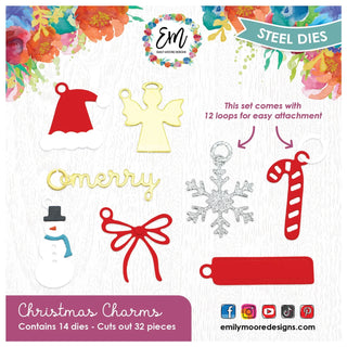 Waffle Flower Christmas Charm Dies