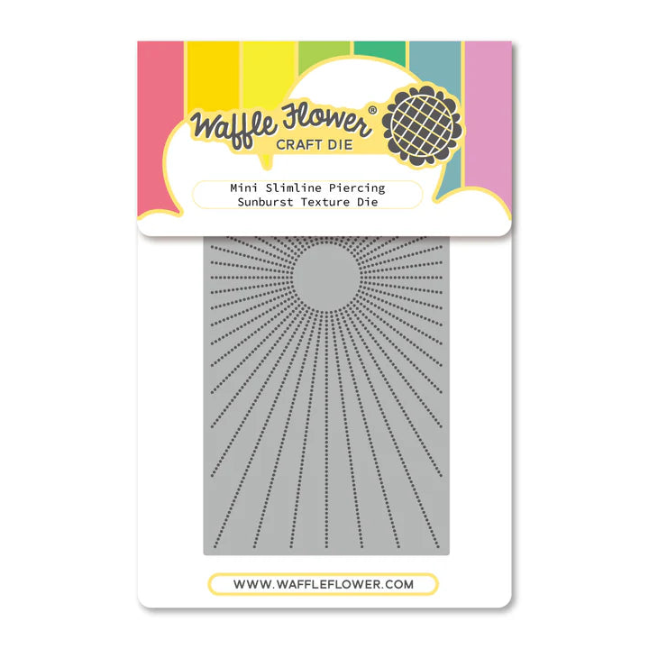Mini Slimline Piercing Sunburst Texture Die