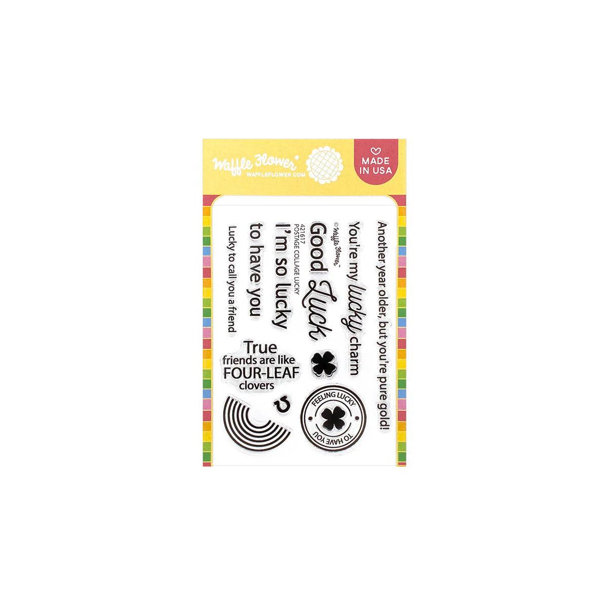 Waffle Flower Lucky Stamp Set