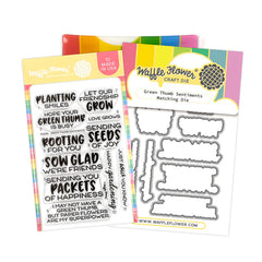 Green Thumb Sentiments Stamp and Die Combo