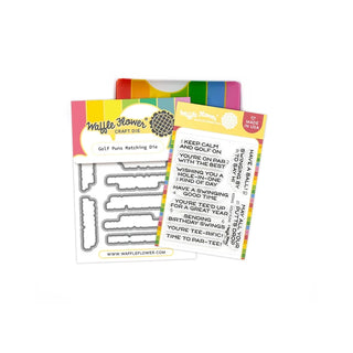 Waffle Flower WFC2543 Golf Puns Combo Stamp and Die Set