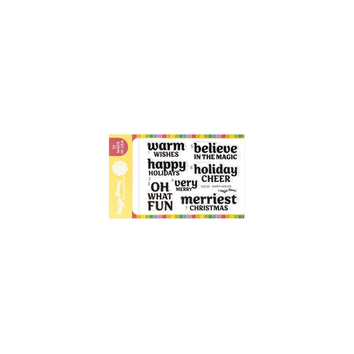 Warm Wishes Sentiments Stamp Set