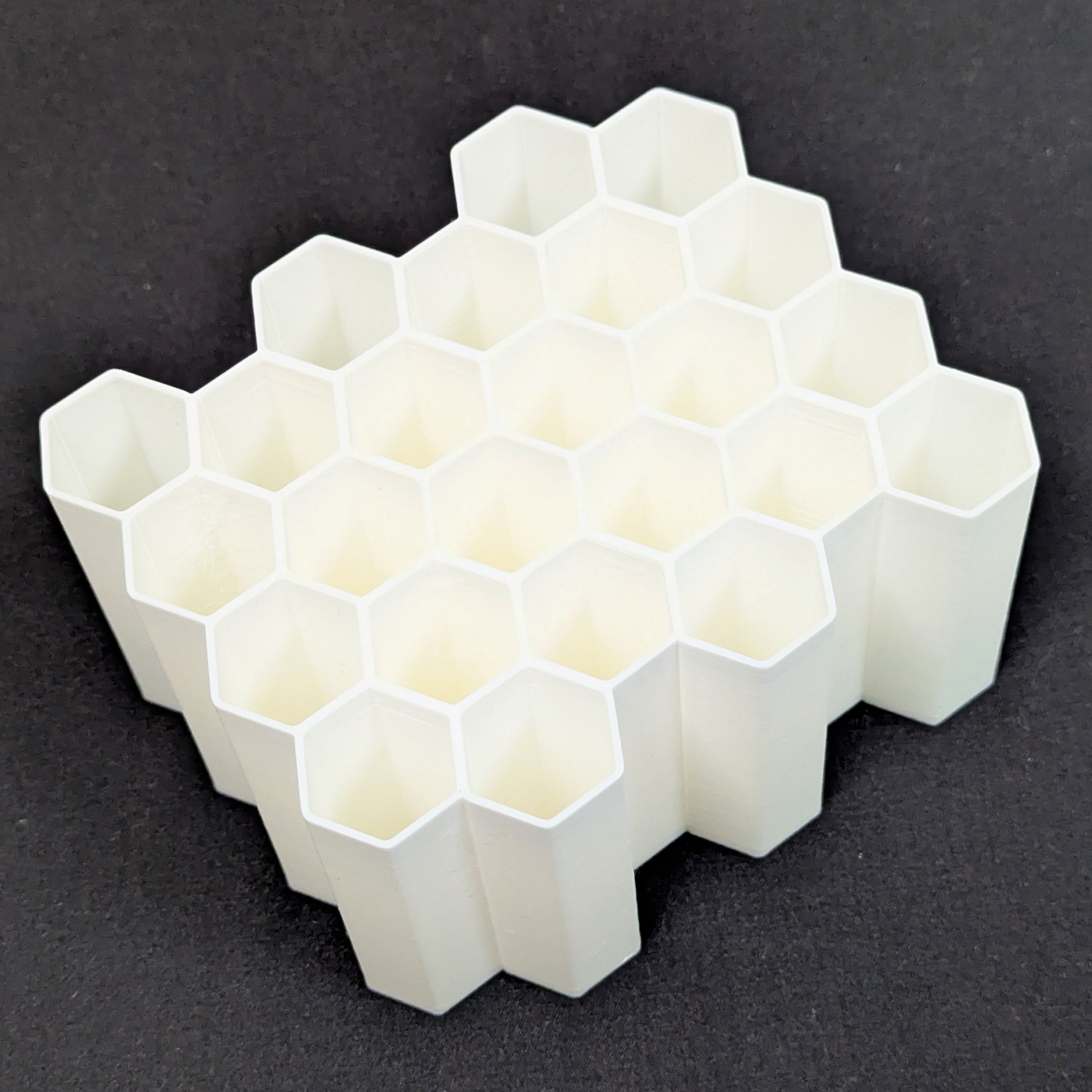 White Hexagon Craft Tool Holder Organizer for Card Making and Crafting Tools