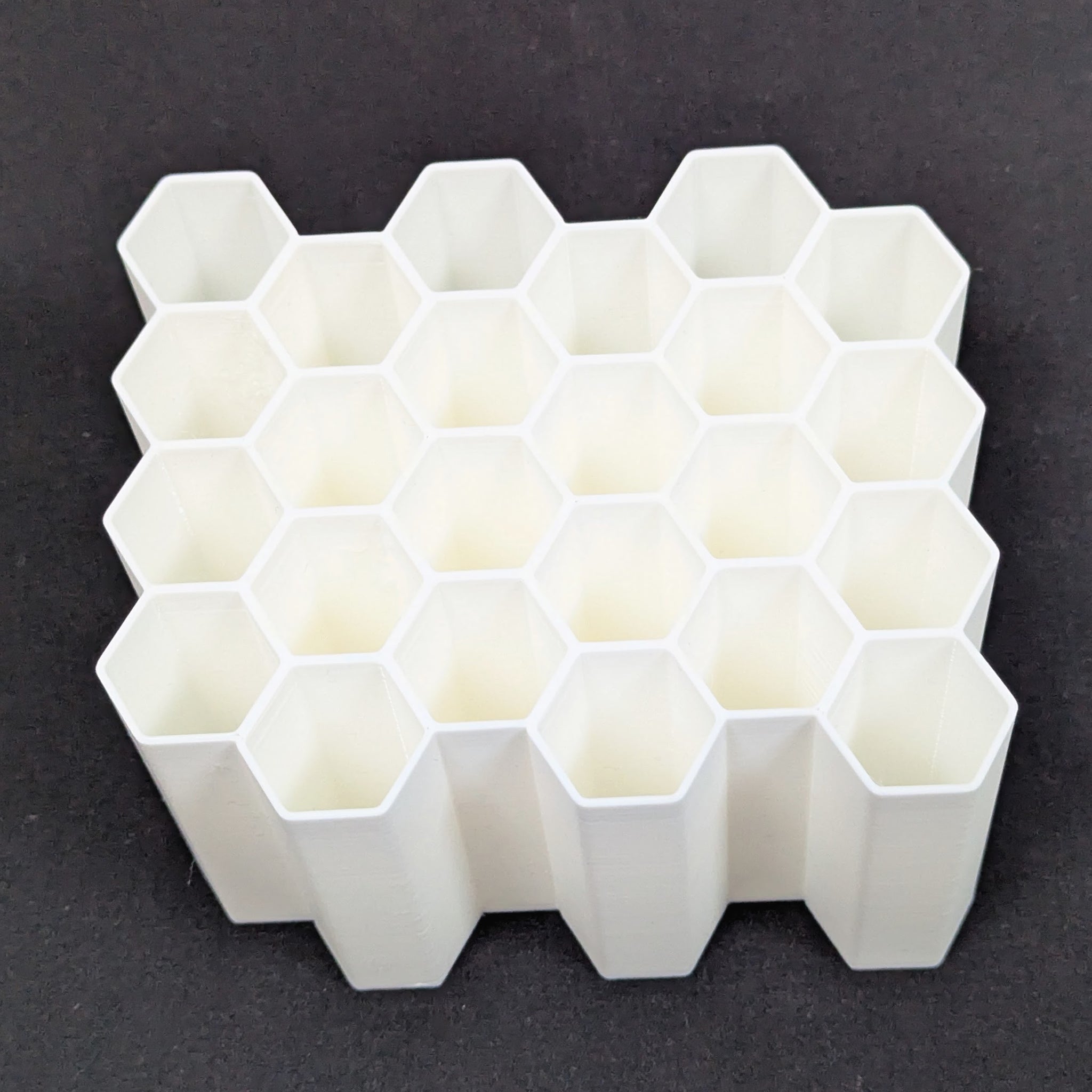 White Hexagon Craft Tool Holder Organizer for holding craft tools
