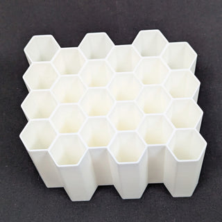 White Hexagon Craft Tool Holder Organizer for holding craft tools