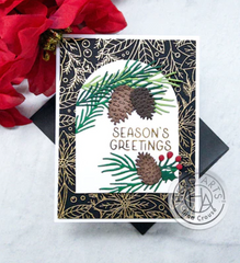 Winter Foliage Stamp & Cut XL Stamp and Die Set