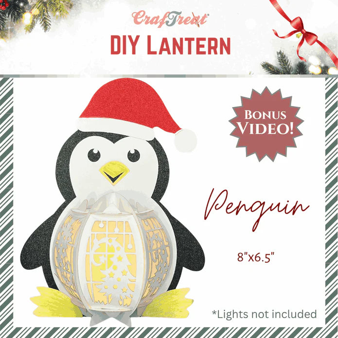 DIY Penguin Paper Lantern - Holiday Craft Kit