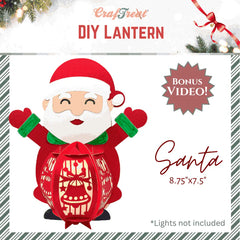DIY Santa Paper Lantern - Holiday Craft Kit