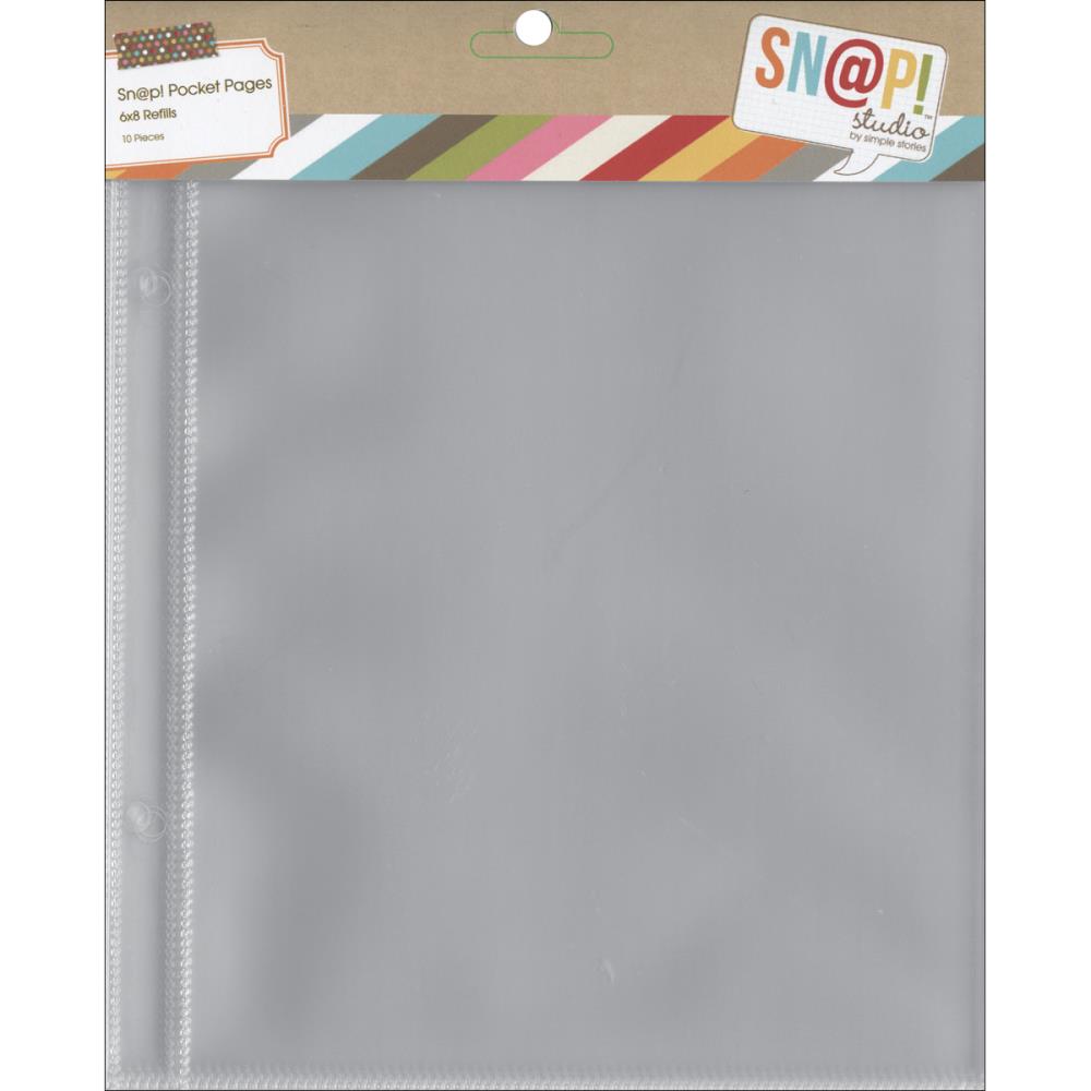 6"X8" Sn@p! Pocket Page Refill 10/Pk - 6x8