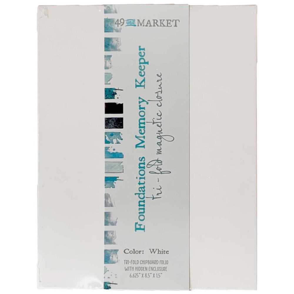 Foundations Memory Keeper Tri-Fold Closure White