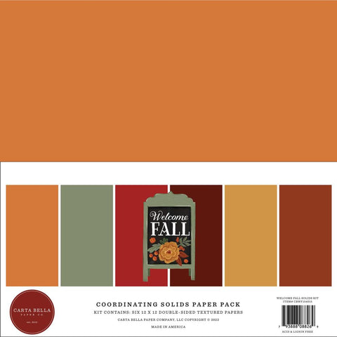Welcome Fall Solids Paper Pack