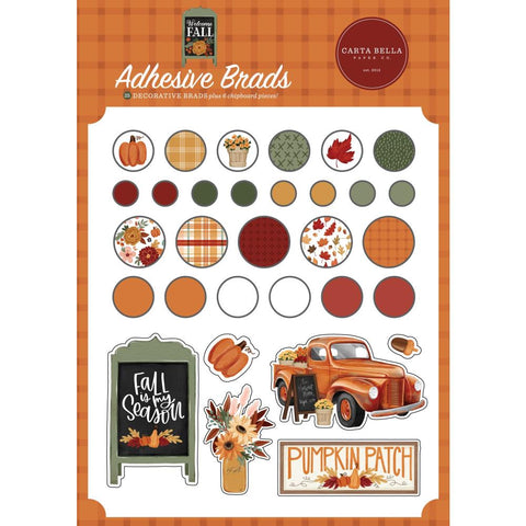 Welcome Fall Decorative Brads