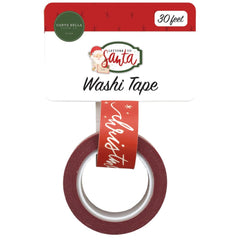 Letters to Santa Christmas Script Snow Washi Tape