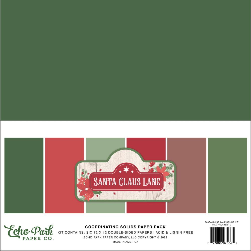 Santa Claus Lane Solids Paper Pack