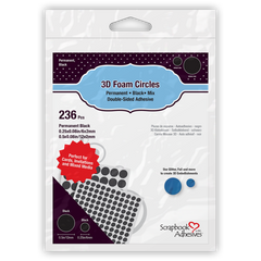 3D Foam Circles Black Mix