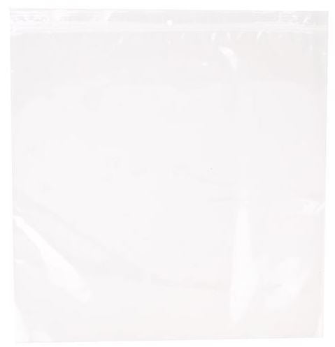 Crystal Clear 2 mil Zip Bags, 13"x13", Pack of 10