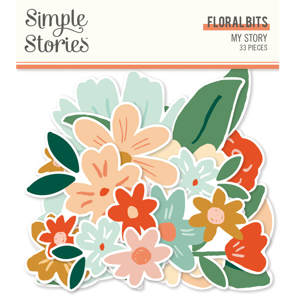 My Story Floral Bits and Pieces Pack of 33 Die Cut Pieces