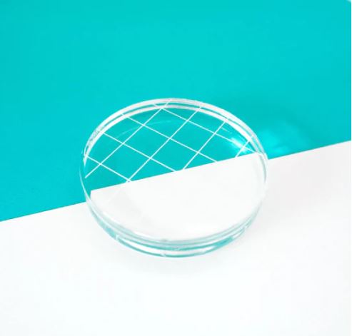 Acrylic Grid Stamping Block - 2 3/4" Round