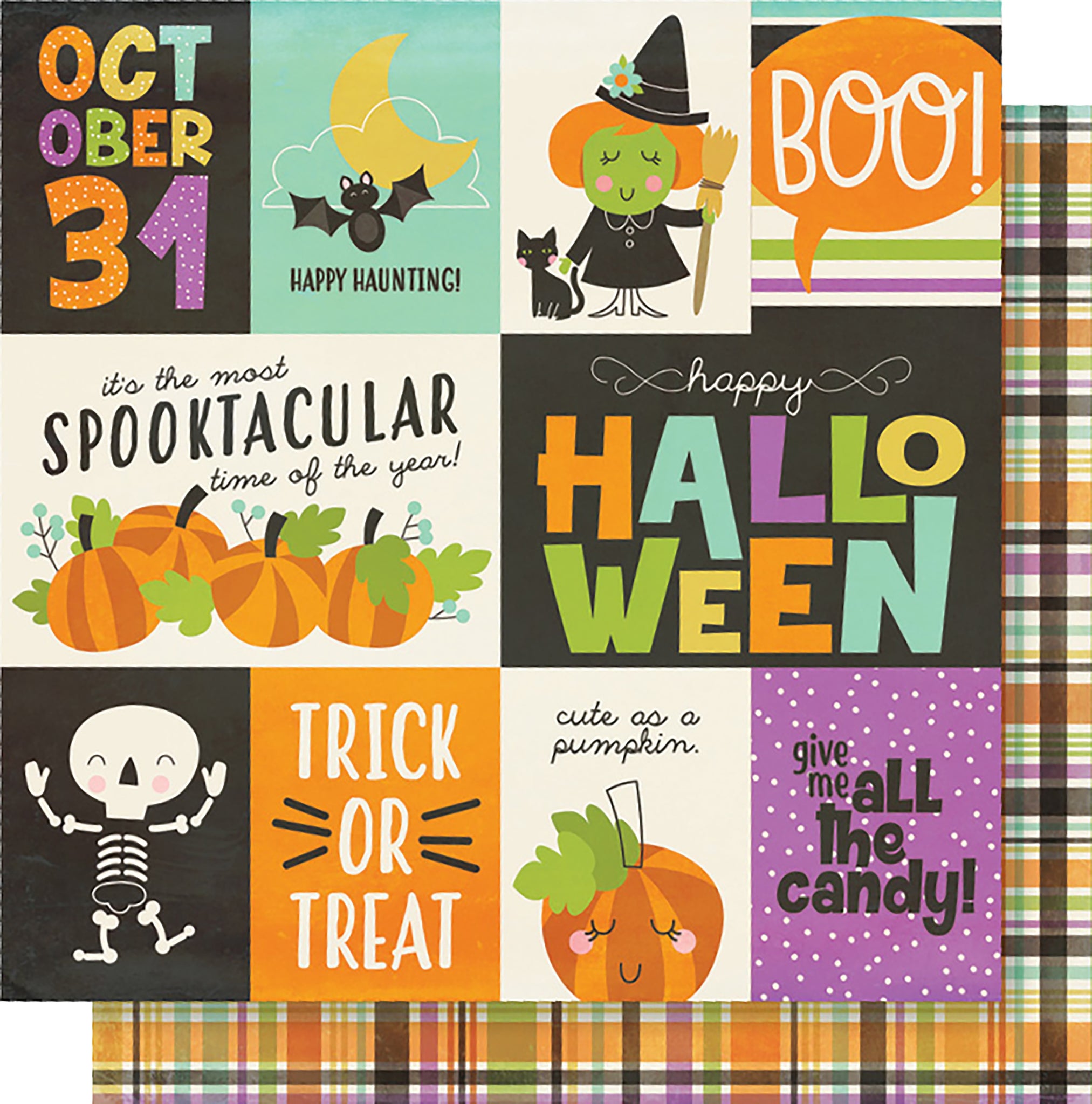 Happy Halloween Elements Double-Sided Cardstock