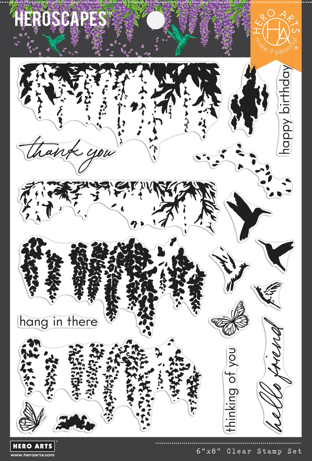 Wisteria Heroscape Stamp & Die Bundle