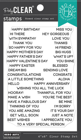 Everyday Sentiment Strip Stamps