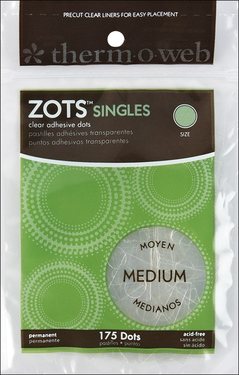 Zots Singles Clear Adhesive Dots-Medium