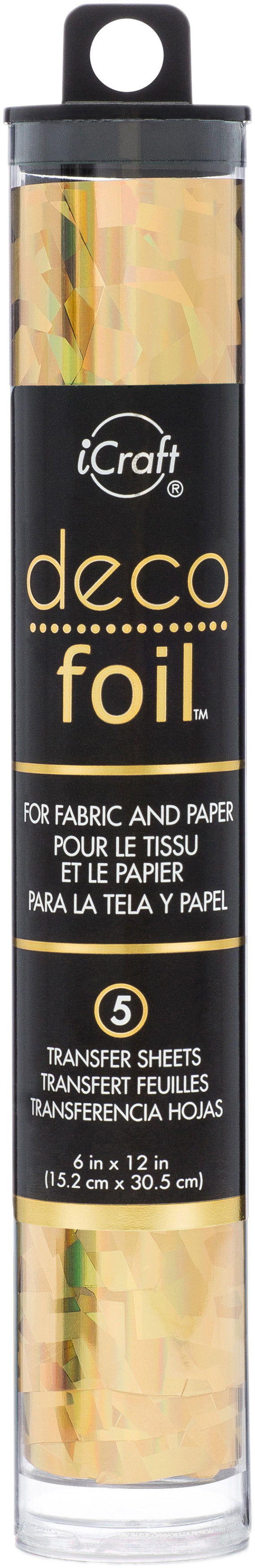 Deco Foil Gold Shattered Glass Transfer Sheets