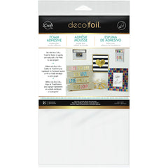 Foam Adhesive Sheet, White - Deco Foil