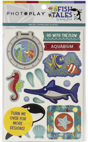 Fish Tales Micro Chipboard Shapes