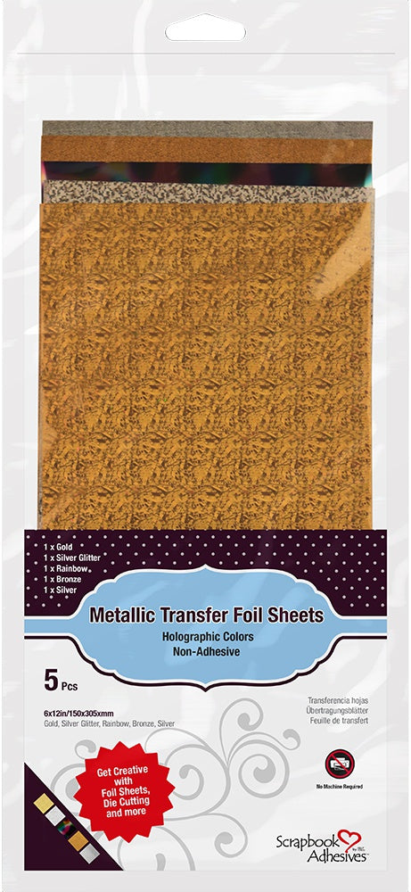 Holographic Transfer Foil Sheets 6"X12"