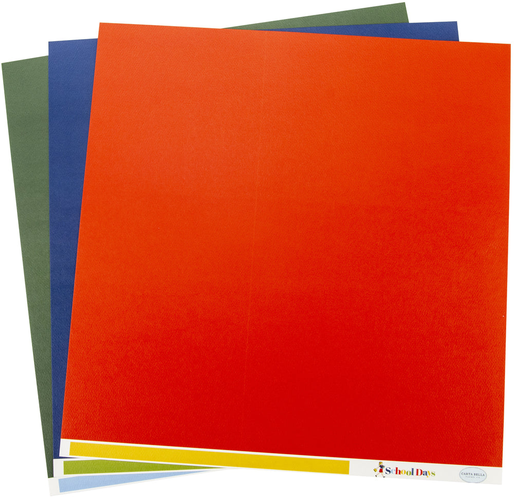 School Days Double-Sided Solid Cardstock