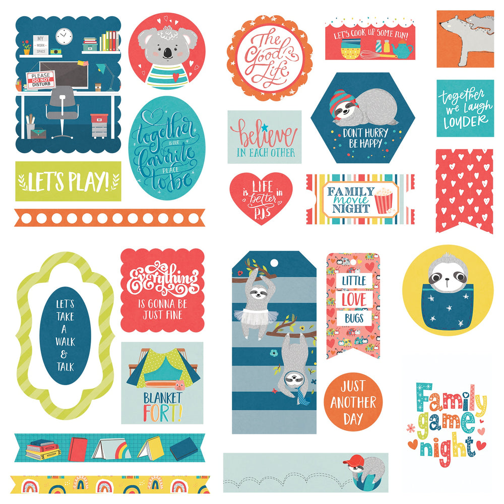 We Can Just Stay Home Ephemera Cardstock Die-Cuts