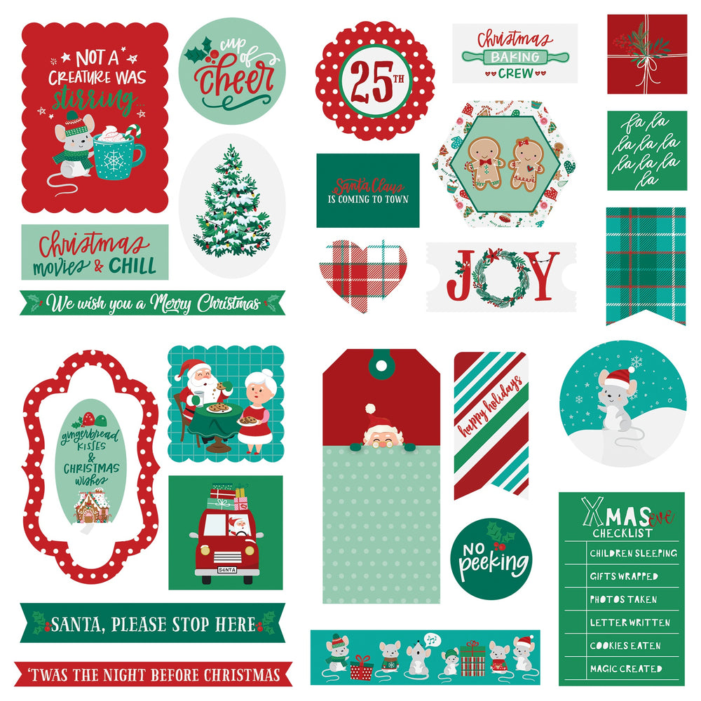 Not A Creature Was Stirring Ephemera Cardstock Die-Cuts
