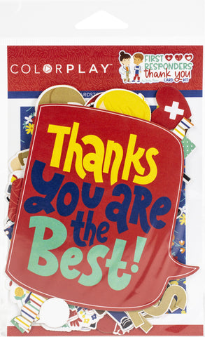First Responders Ephemera Cardstock Die-Cuts