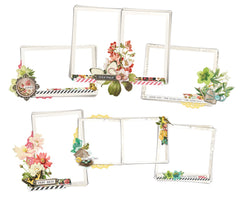 Simple Vintage Cottage Fields Chipboard Frames