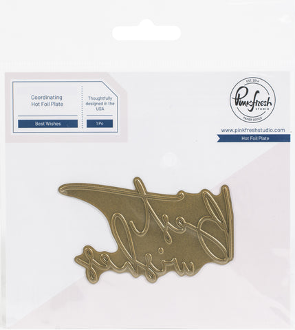 Best Wishes Hot Foil Plate