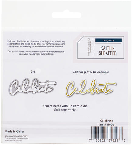 Celebrate Hot Foil Plate