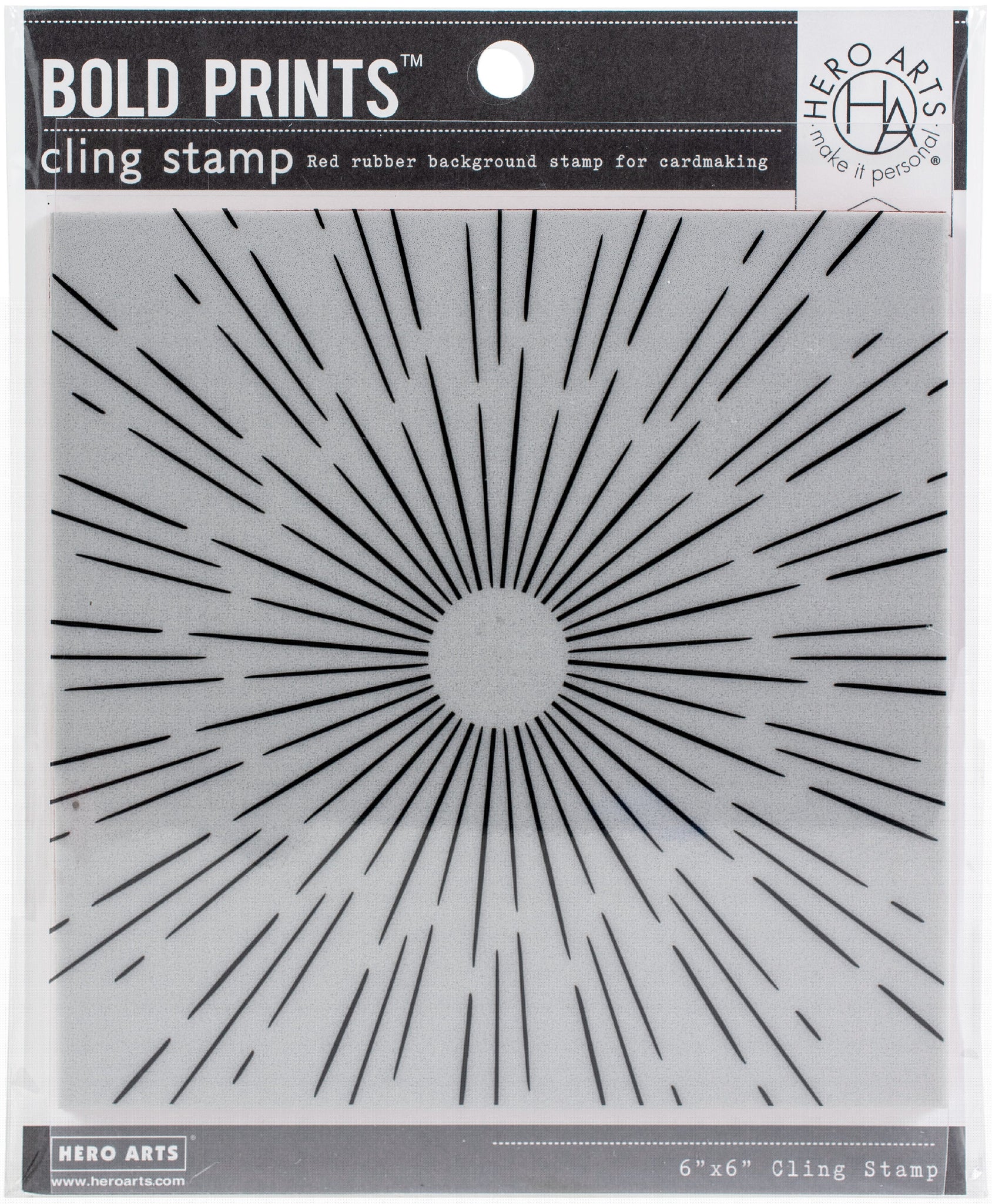 Sun Ray Bold Prints Cling Stamps