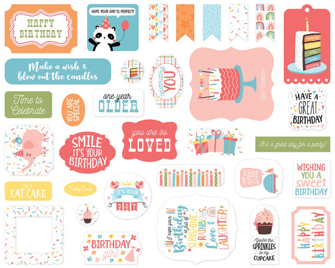 Birthday Girl Icons Ephemera
