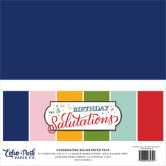 Birthday Salutations Solid Cardstock Pack