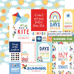 My Favorite Summer Multi Journaling Cards 12x12 Patterned Paper