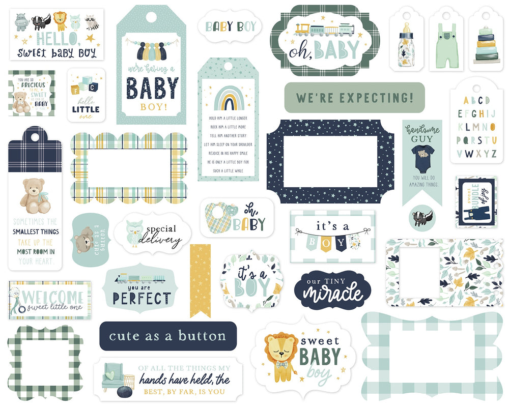 It's a Boy Frames & Tags Ephemera