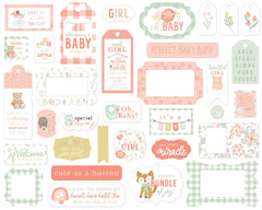 It's a Girl Frames & Tags Ephemera
