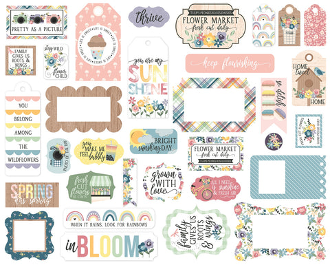 New Day Frames & Tags Cardstock Ephemera