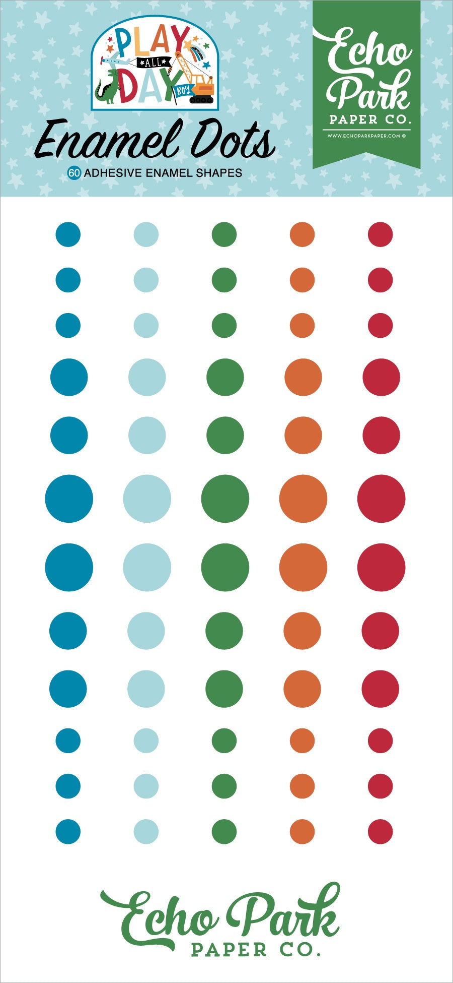 Play All Day Boy Enamel Dots