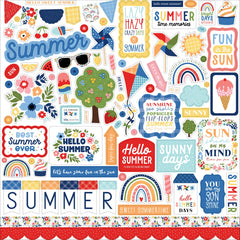 My Favorite Summer Elements Cardstock Stickers, 12x12