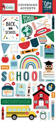 First Day Of School Chipboard Accents