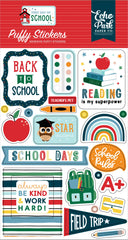 First Day Of School Puffy Stickers