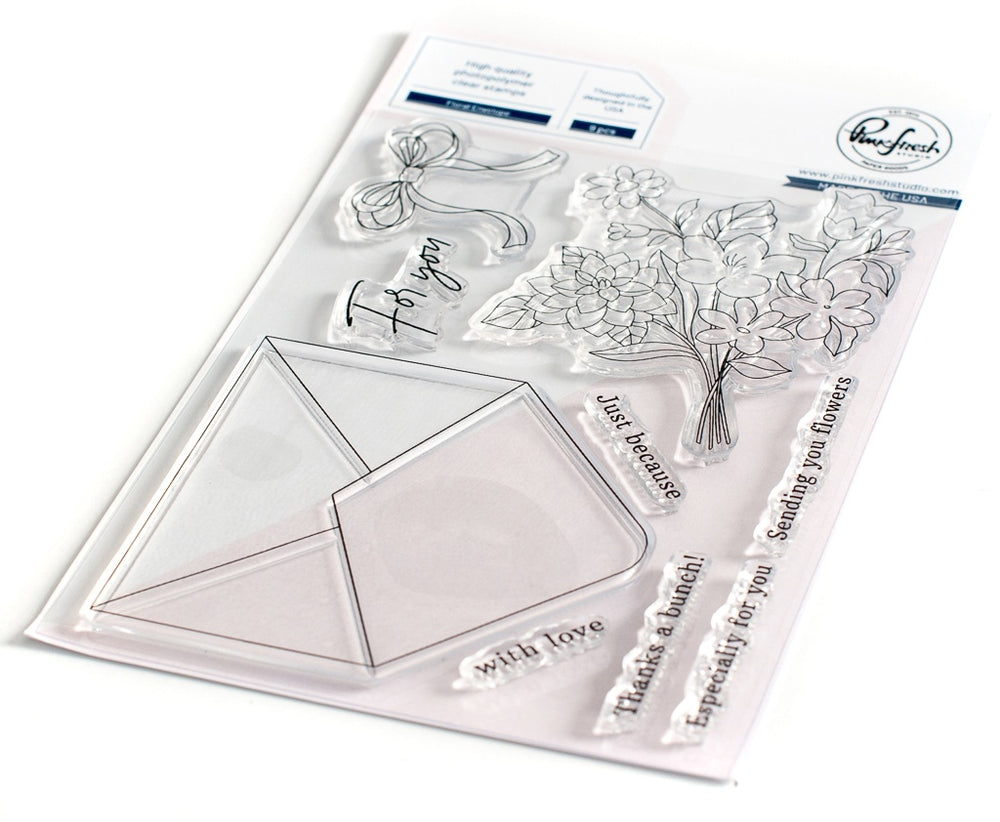 Floral Envelope Clear Stamp Set